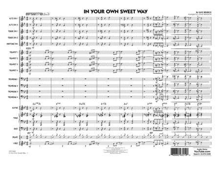 In Your Own Sweet Way Arr John Wasson Conductor Score Full Score Sheet Music