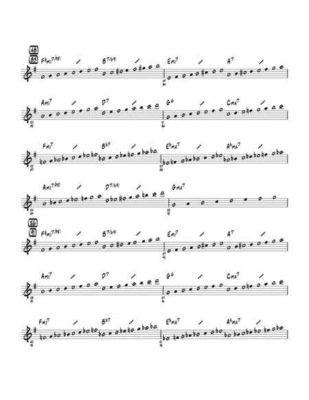 In Your Own Sweet Way Arr John Wasson Eb Solo Sheet Sheet Music