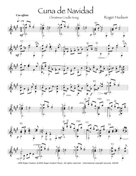 Free Sheet Music Incantation For Pamela For Two Voices And Guitar