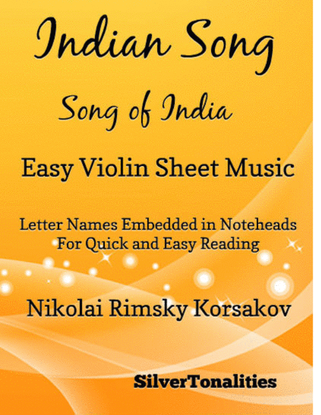 Free Sheet Music Indian Song Song Of India Easy Violin Sheet Music