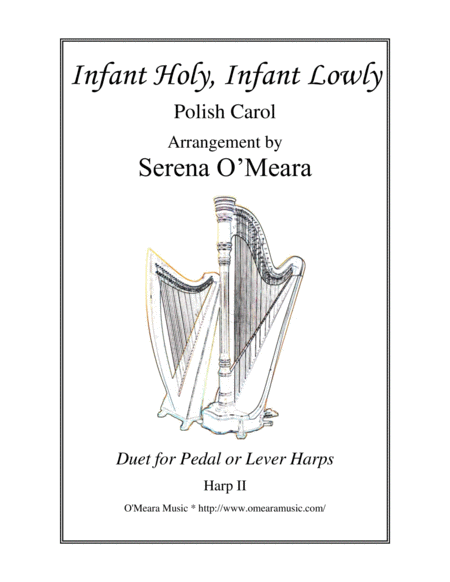 Free Sheet Music Infant Holy Infant Lowly Harp Ii
