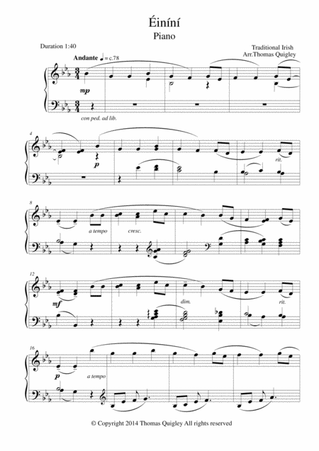 Inn Sheet Music