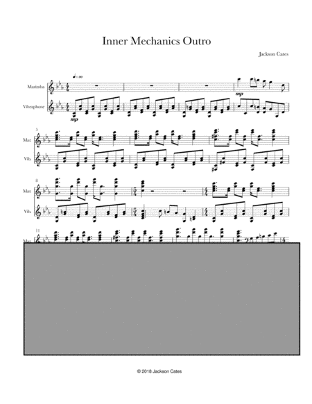 Free Sheet Music Inner Mechanics Outro