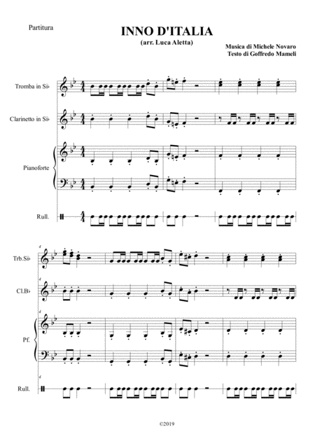 Inno D Italia Sheet Music