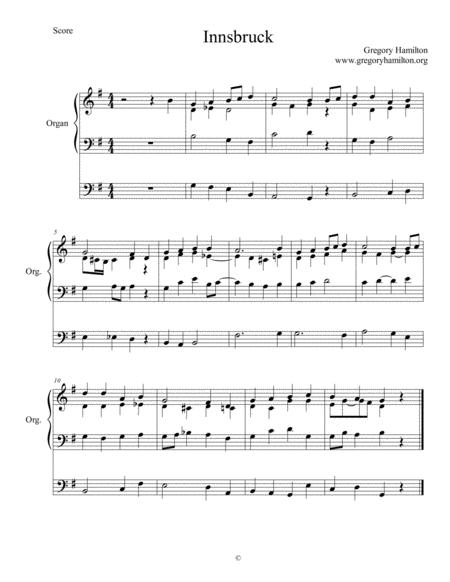 Innsbruck Alternate Harmonization Sheet Music