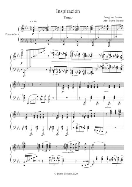 Free Sheet Music Inspiracin