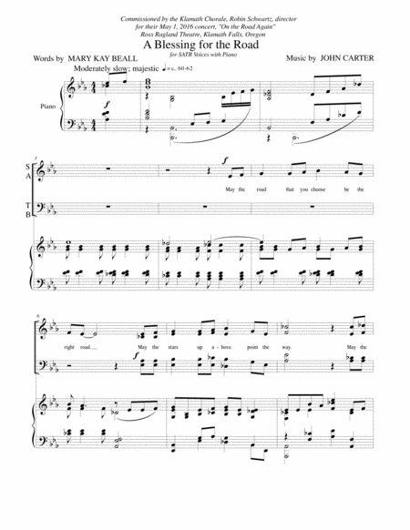 Free Sheet Music Inspiring Choral With Text By Mary Kay Beall Satb Voices With Piano Accompaniment