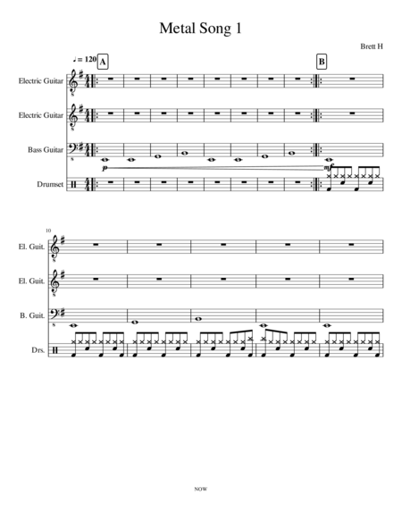 Instrumental Rock Sheet Music