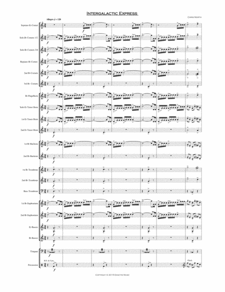 Intergalactic Express Brass Band Sheet Music