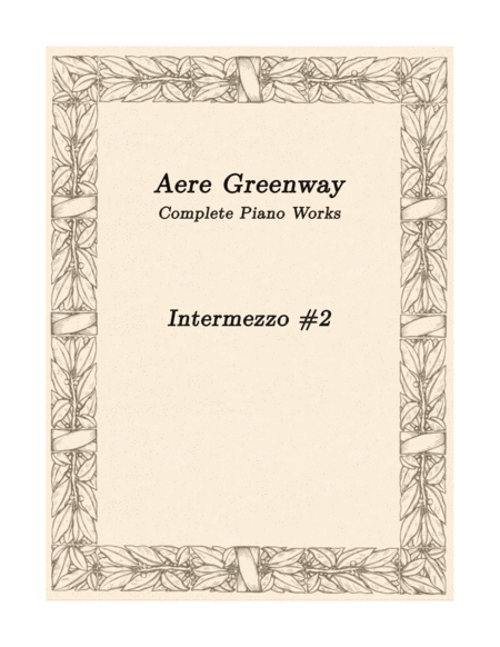 Free Sheet Music Intermezzo 2