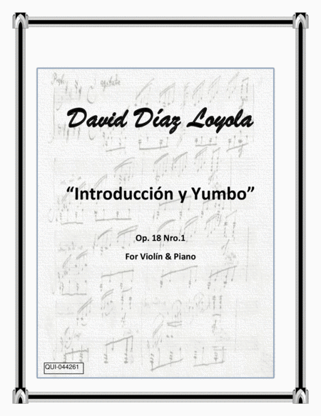 Introduccin Y Yumbo Op 18 Nro 1 Sheet Music