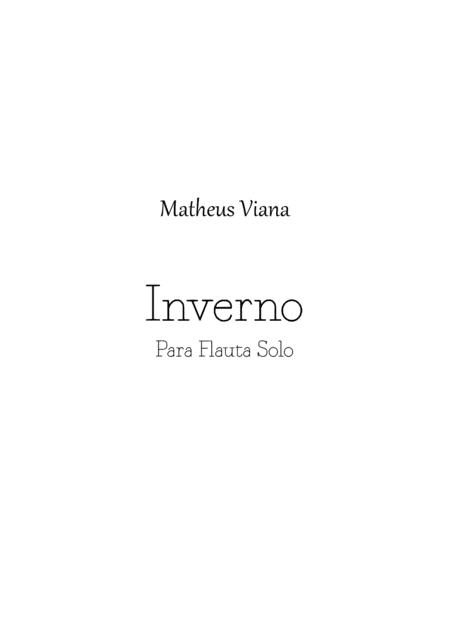 Free Sheet Music Inverno Para Flauta Solo