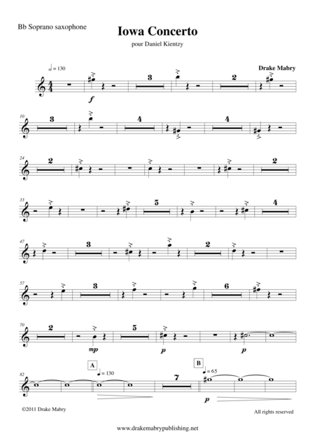 Iowa Concerto Parts Sheet Music