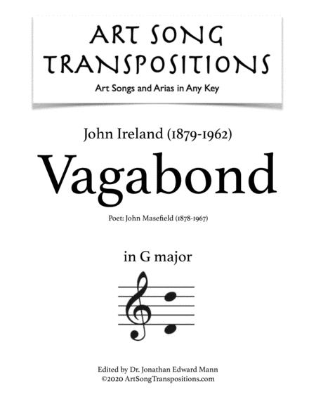 Ireland Vagabond Transposed To G Major Sheet Music