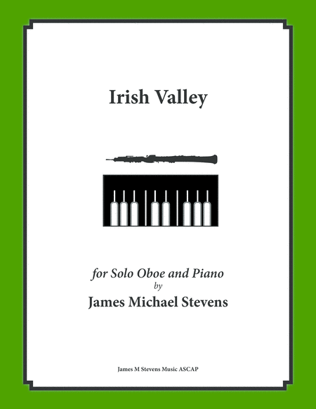 Irish Valley Oboe Piano Sheet Music