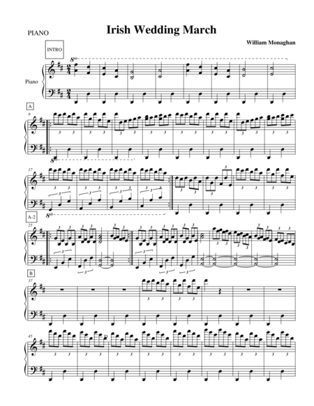 Irish Wedding March Sheet Music