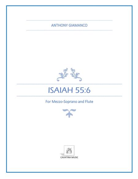 Isaiah 55 6 For Mezzo Soprano And Flute Sheet Music