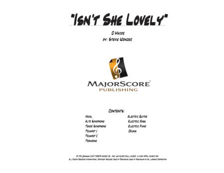 Free Sheet Music Isnt She Lovely Vocal 10 Piece D Major