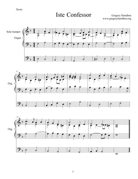 Iste Confessor Only Begotten Word Of God Alternate Harmonization Sheet Music