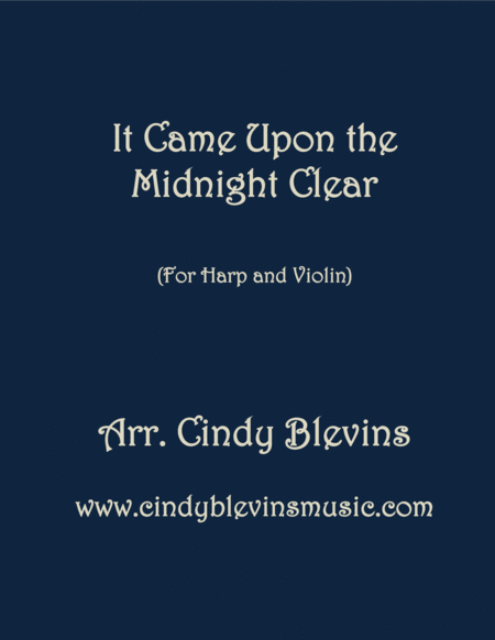 It Came Upon The Midnight Clear Arranged For Harp And Violin Sheet Music