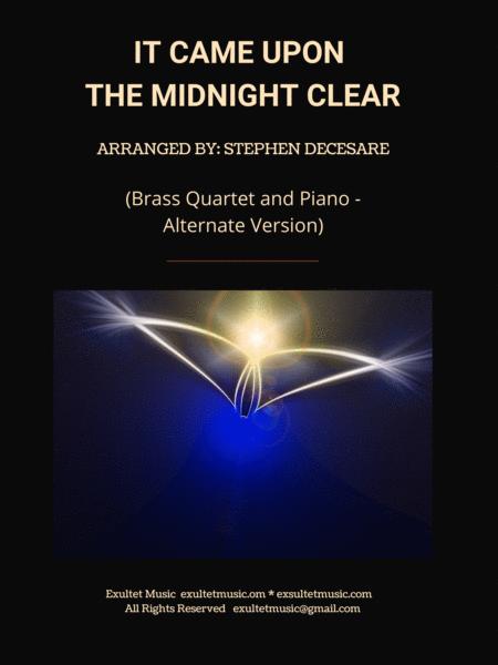 Free Sheet Music It Came Upon The Midnight Clear Brass Quartet And Piano Alternate Version