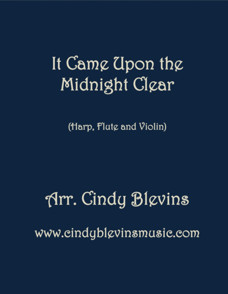 Free Sheet Music It Came Upon The Midnight Clear For Harp Flute And Violin