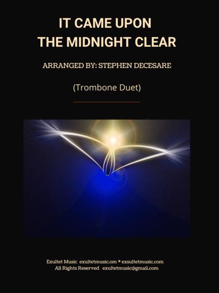 Free Sheet Music It Came Upon The Midnight Clear Trombone Duet