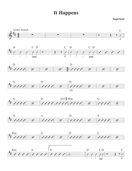 Free Sheet Music It Happens