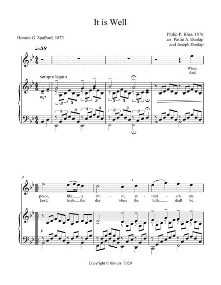Free Sheet Music It Is Well Flute And Piano Duet
