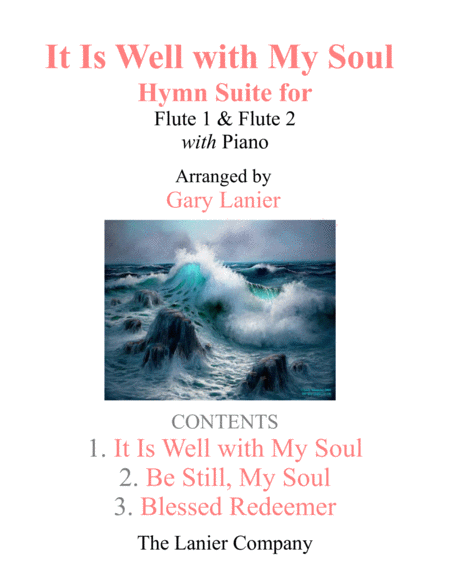 Free Sheet Music It Is Well With My Soul Hymn Suite Flute 1 2 With Piano Instrumental Parts Included