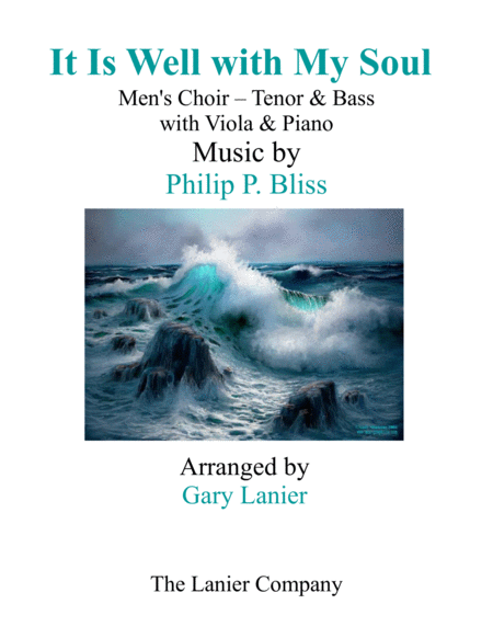 It Is Well With My Soul Mens Choir Tenor Bass With Viola Piano Sheet Music