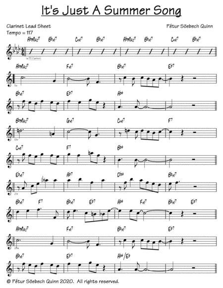 Free Sheet Music Its Just A Summer Song