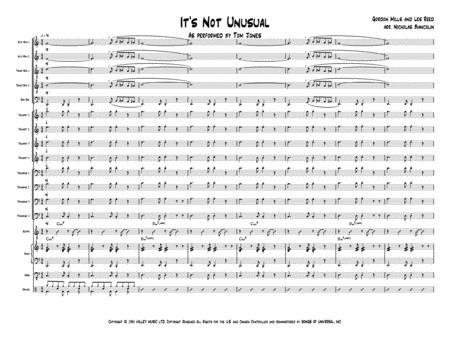Free Sheet Music Its Not Unusual Jazz Ensemble Score Arr Nicholas Biancolin