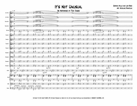 Its Not Unusual Jazz Ensemble Score Arr Nicholas Biancolin Sheet Music