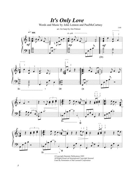 Its Only Love Sheet Music