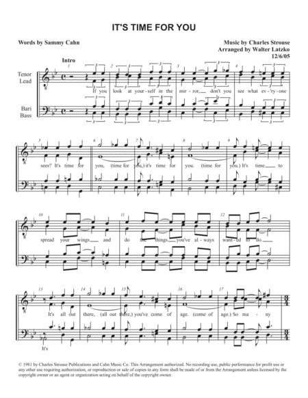 Free Sheet Music Its Time For You