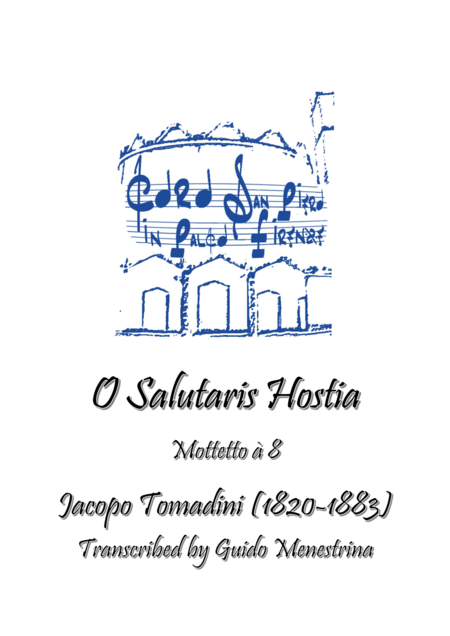 Free Sheet Music Jacopo Tomadini O Salutaris Hostia