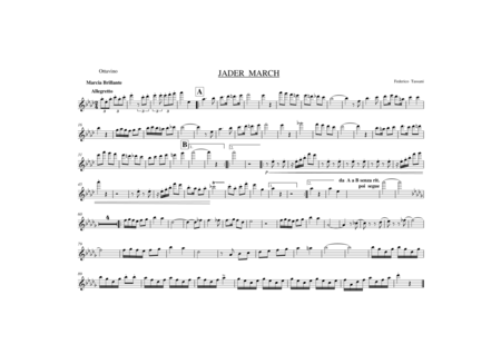 Free Sheet Music Jader March