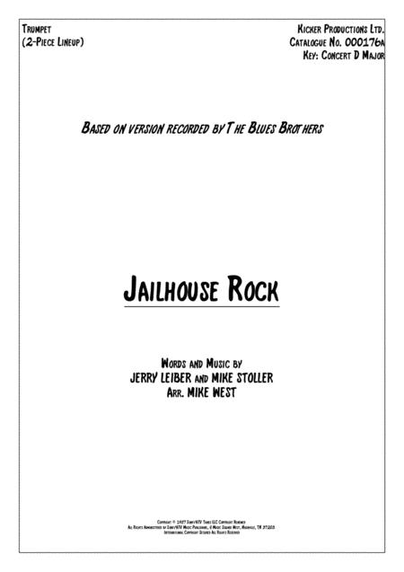 Free Sheet Music Jailhouse Rock 2 Piece Brass Section