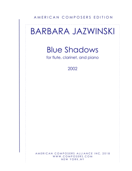 Free Sheet Music Jazwinski Blue Shadows