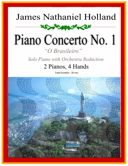 Free Sheet Music Jazz Brazilian Piano Concerto No 1 In Three Movements 2 Pianos 4 Hands