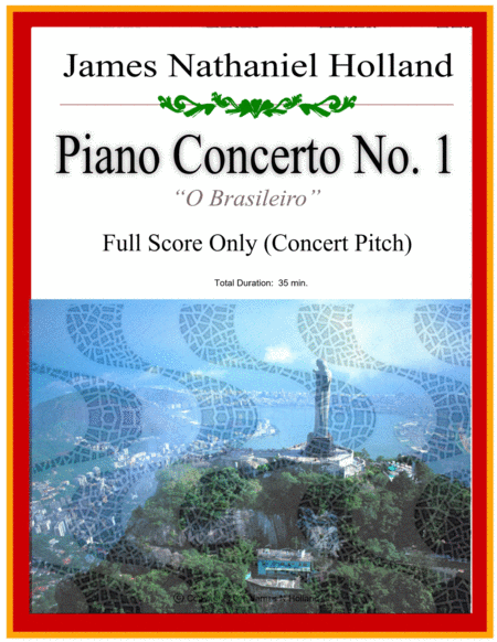 Jazz Brazilian Piano Concerto No 1 In Three Movements Full Score Only Sheet Music