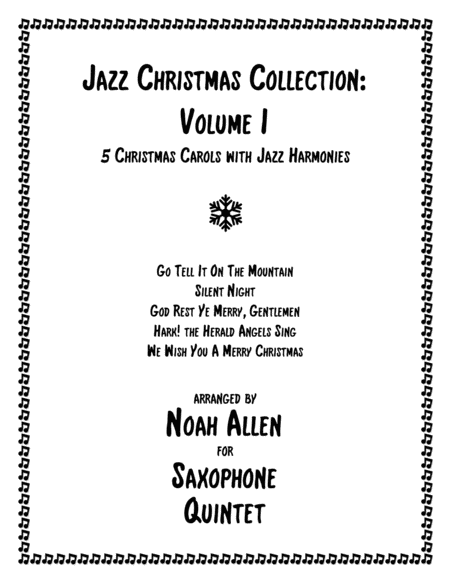 Jazz Christmas Collection Volume I Saxophone Quintet Sheet Music