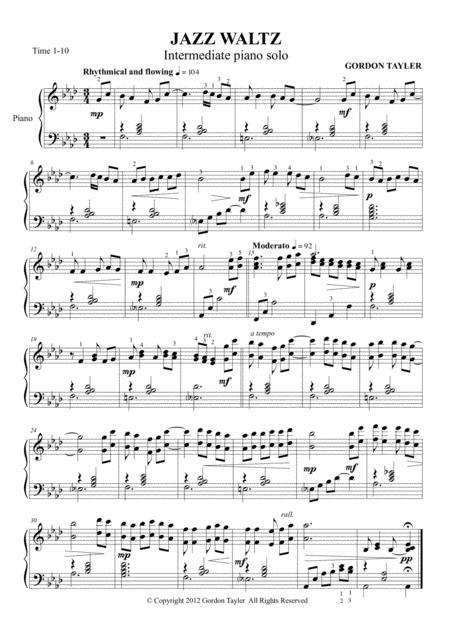 Free Sheet Music Jazz Waltz