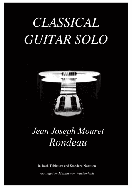 Jean Joseph Mouret Rondeau Guitar Sheet Music