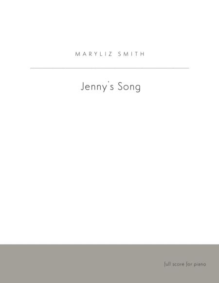 Jenny Song Sheet Music