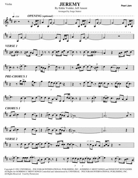 Jeremy Violin Sheet Music