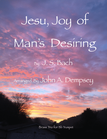 Jesu Joy Of Mans Desiring Brass Trio For Trumpet Sheet Music