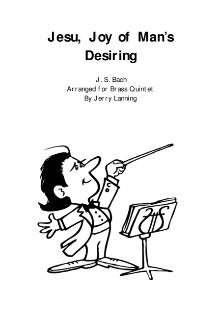 Free Sheet Music Jesu Joy Of Mans Desiring For Brass Quintet