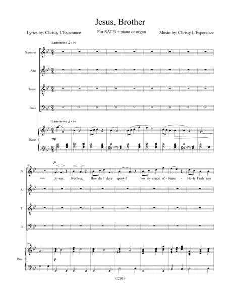 Jesus Brother Sheet Music